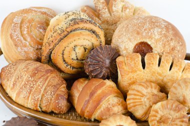 Bakery foodstuffs set clipart