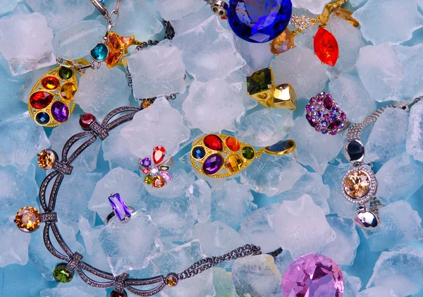 Joyas en el hielo — Foto de Stock