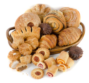 Bakery foodstuffs set clipart