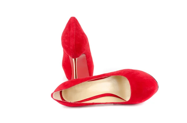 Piros női cipő — Stock Fotó