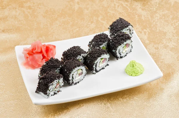 Tuňák sushi rolka — Stock fotografie
