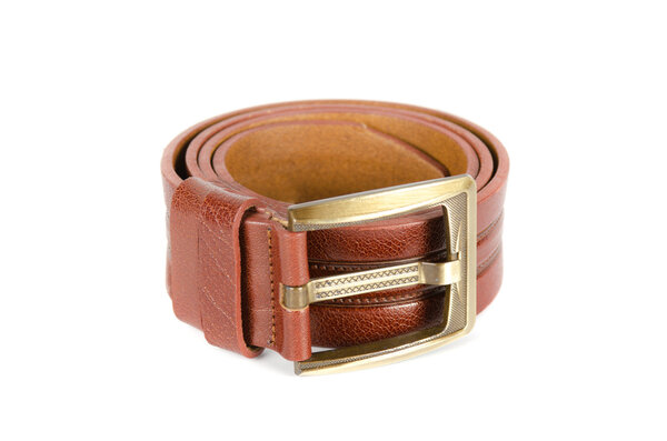 Men's leather belt