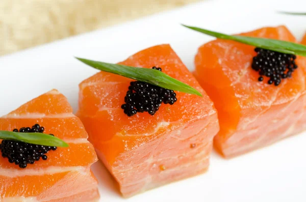 Tranches de saumon — Photo