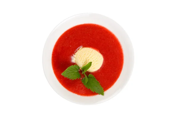 Клубничный суп — стоковое фото