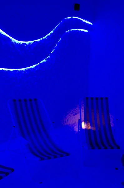 Sala de sal espeleoclimática de relaxamento — Fotografia de Stock