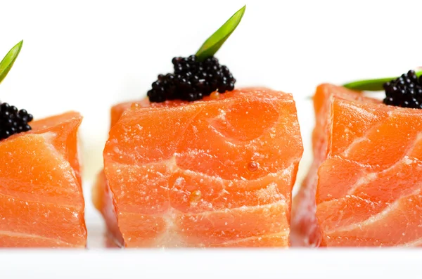 Fatias de salmão — Fotografia de Stock