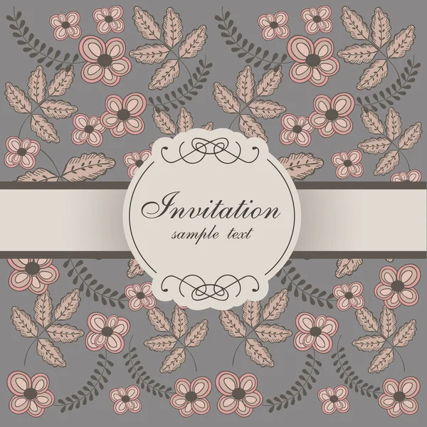 Invitation vintage — Image vectorielle