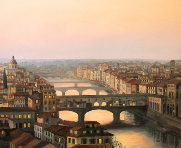 Понте Веккьо, Флоренс — стоковое фото