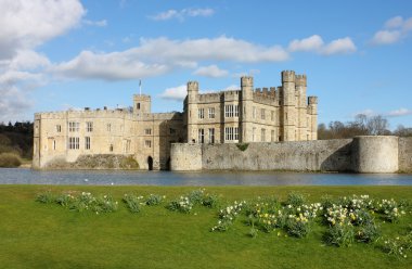 Leeds Castle in Kent, United Kingdom clipart