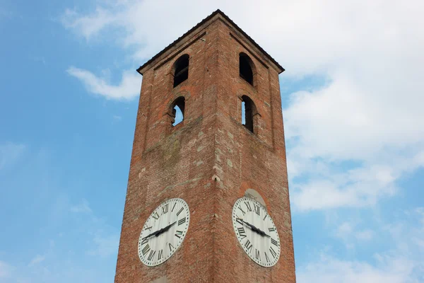 stock image Antique Clock Tower on Blue Sky Background