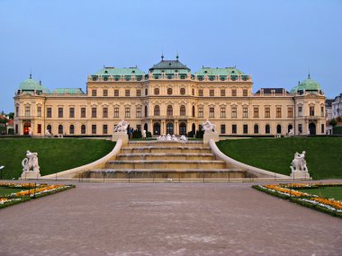 Belvedere Palace in Vienna clipart