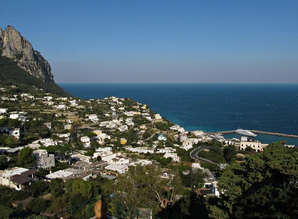 Capri pohled marina Grande — Stock fotografie