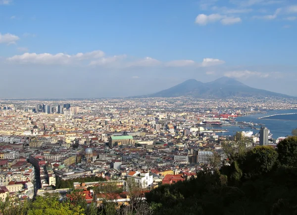 Panoramatický pohled na Neapol — Stock fotografie