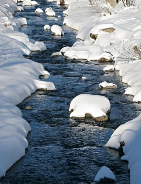 snowy river view