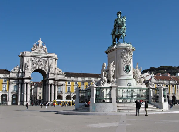 Lizbon commerce square — Stok fotoğraf