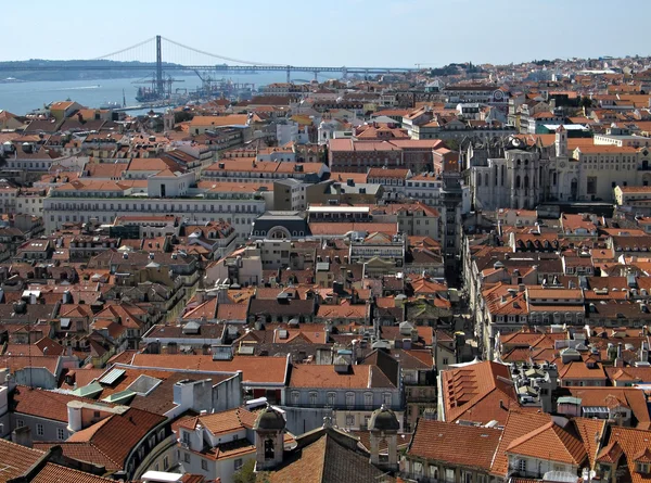 Panoramatický výhled na Lisabon — Stock fotografie