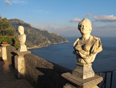 Terrace of Infinity in Ravello on Amalfi Coast clipart