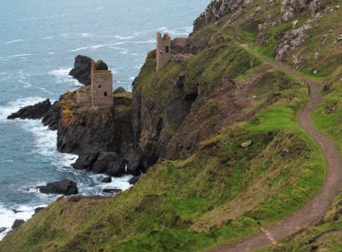 Old Tin Mine Botallack in Cornwall clipart