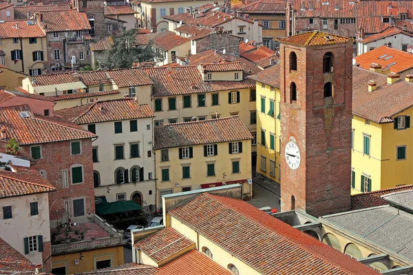 City View Lucca az Óratorony — Stock Fotó