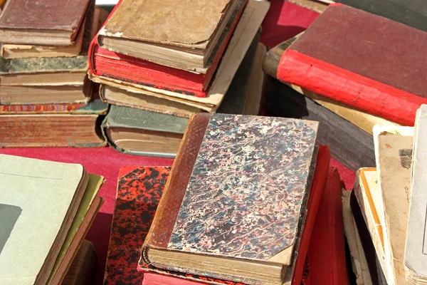 stock image Piles of old books