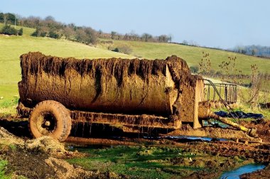 Muck Spreader. clipart