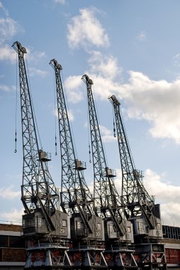 Cranes of the Bristol Industrial Museum clipart