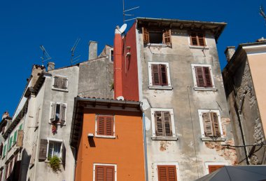 rovinj Ortaçağ bölgesinde eski ev