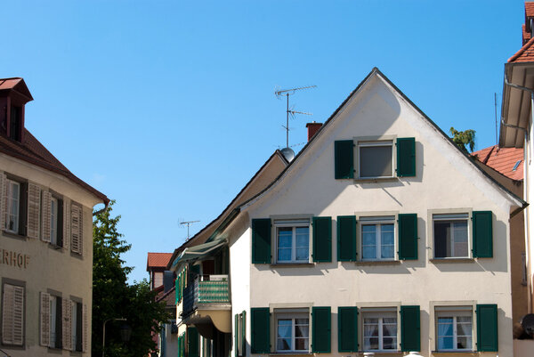 Traditional townhouse in Constance old town, Germany - Switzerland