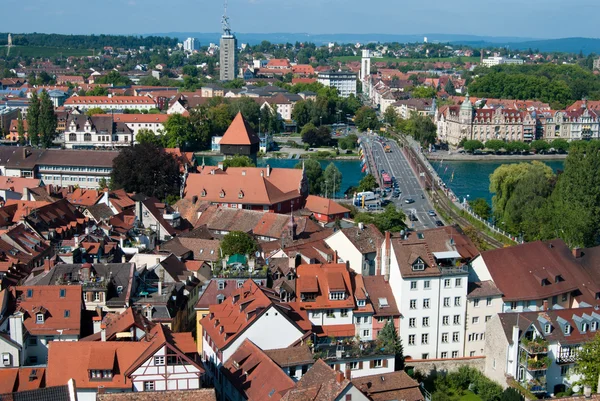 Konstanzer Altstadt und die Brücke — Stockfoto