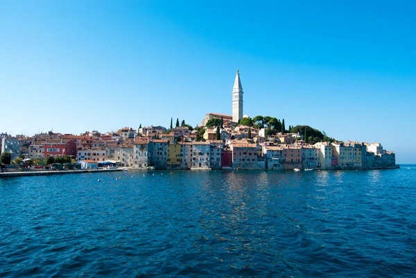 Rovinj waterfront from the sea — Stock Photo, Image
