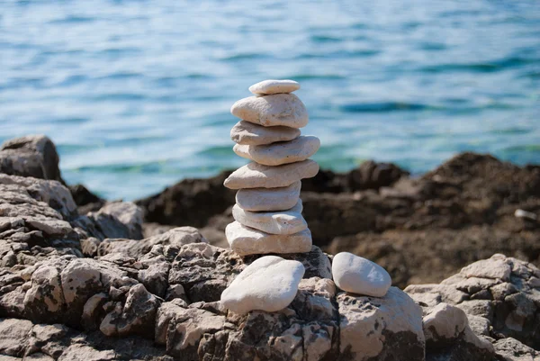 stock image Pebble stone pyramid