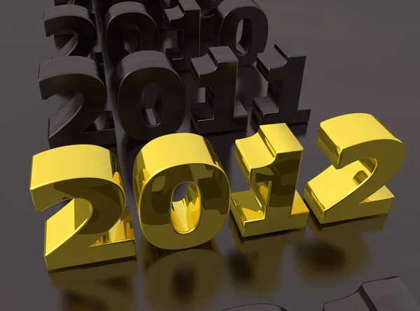 2012 voor het nieuwe jaar — Stockfoto