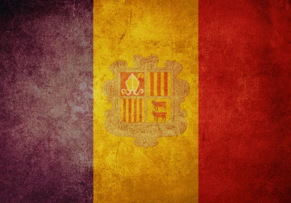 Andorra flagga — Stockfoto