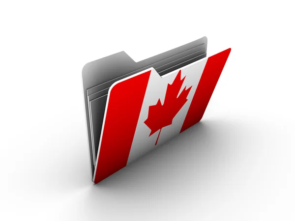 stock image Folder icon with flag of canada