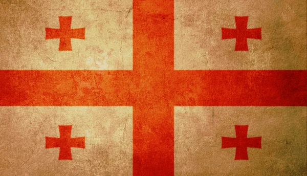 Vlajka Gruzie — Stock fotografie