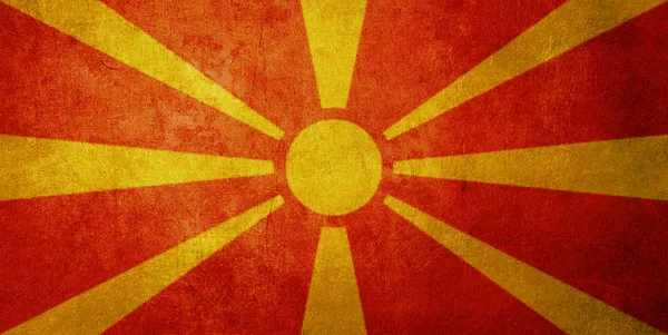 Macedonia bandiera — Foto Stock