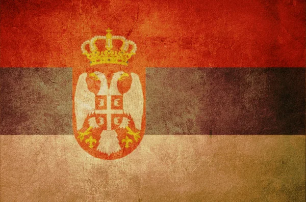 Прапор Сербії — стокове фото