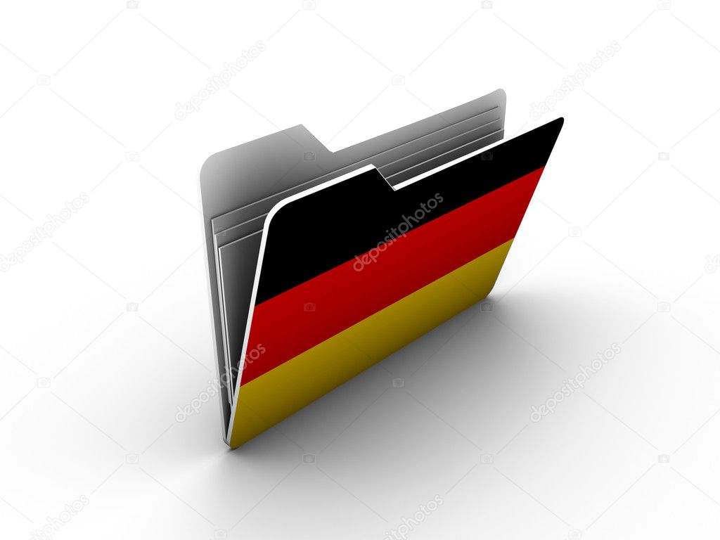 Folder icon with flag of germany