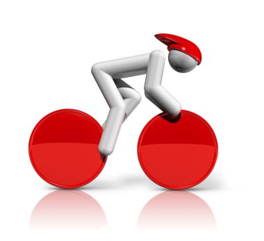 Cycling Track 3D symbol clipart