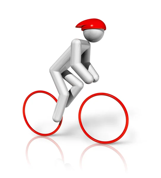 Cycling Road 3D symbol — Stock Photo, Image