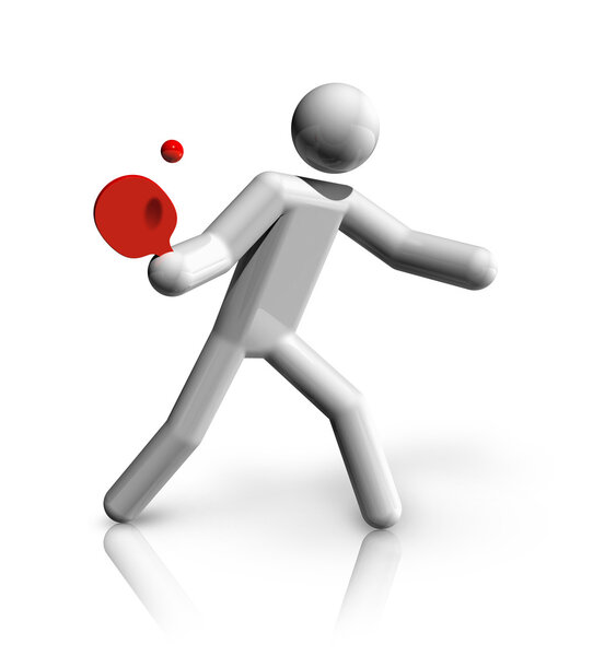 Table Tennis 3D symbol