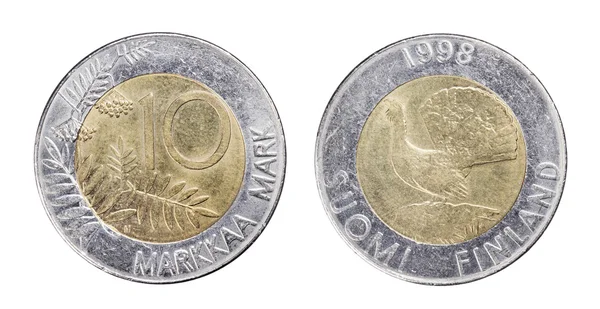 Монета Финляндии — стоковое фото