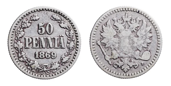 Dinheiro finlandês velho — Fotografia de Stock