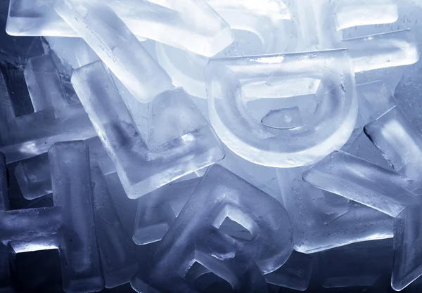 Ice Letters — Stock Photo, Image