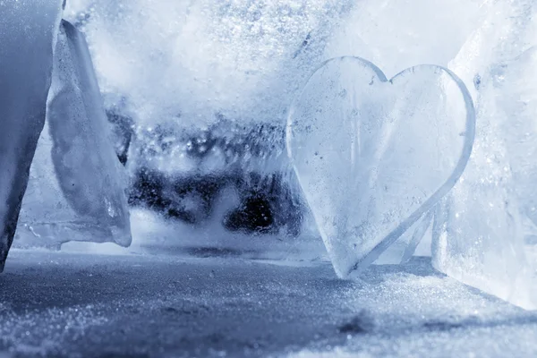 Cuore di ghiaccio — Foto Stock