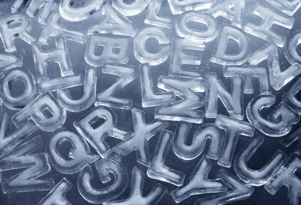Ice Letters — Stock Photo, Image