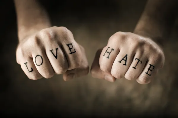 Love and Hate — Stock Photo, Image