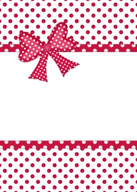Gift bow and ribbon borders on white clipart