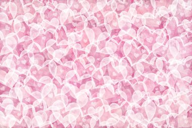 Valentine's Day background with hearts clipart