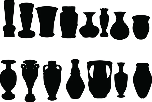 stock vector Vases collection